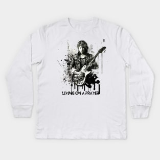 Living on a Prayer Kids Long Sleeve T-Shirt